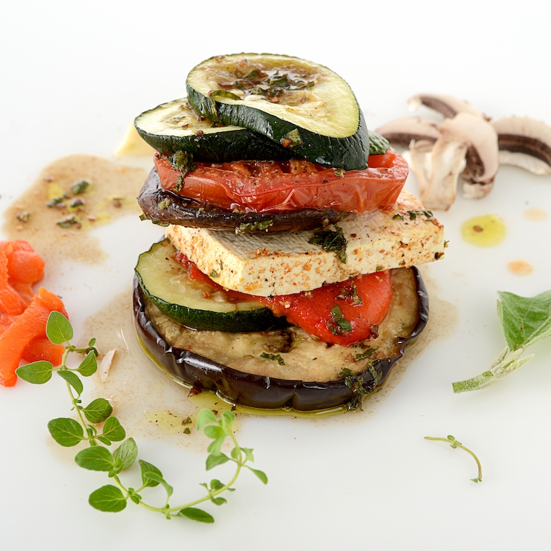 Portobello Eggplant Napoleon